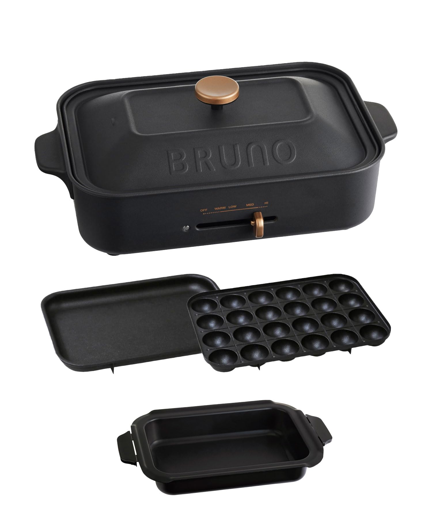 Amazon | BRUNO ブルーノ コンパクトホットプレート 本体 プレート3種